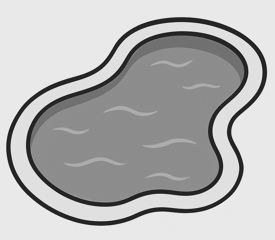 Pool Surface Area Calculator. Image is AI generated