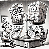 Loan Comparison Calculator. AI Generated image